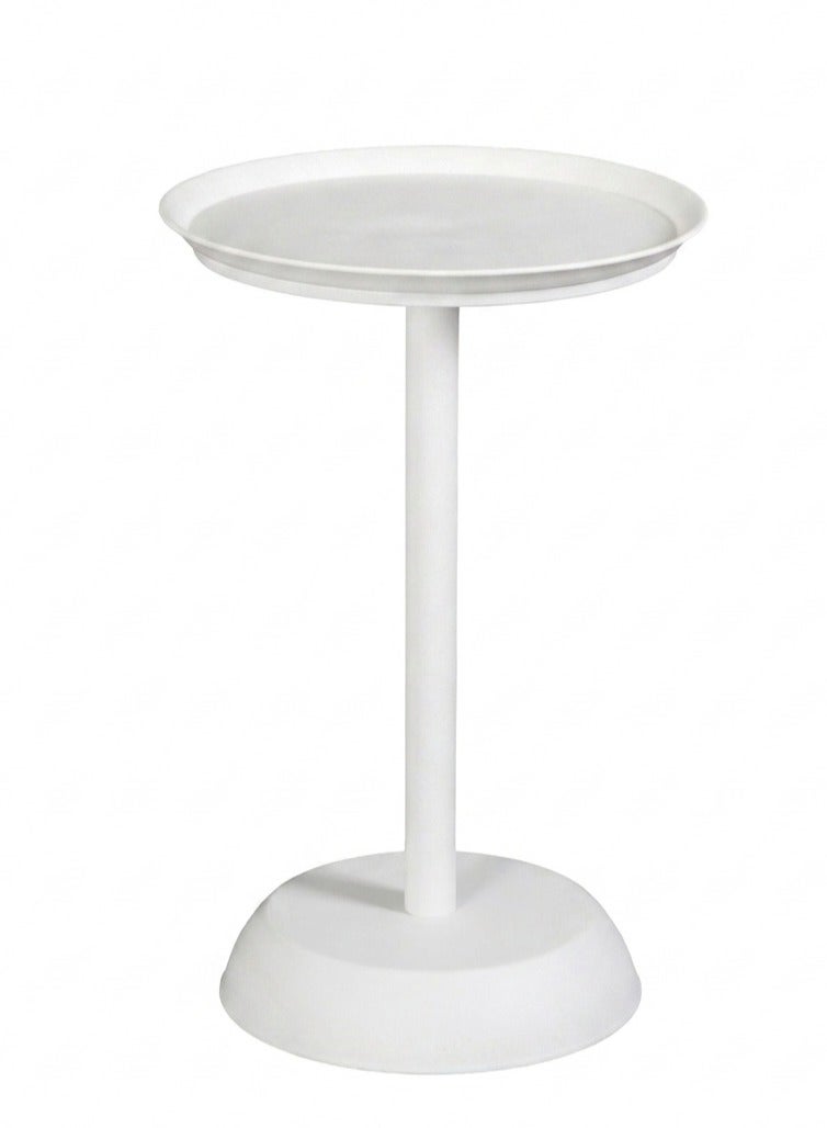 TarafCom Modern round side table - all white - Image 1