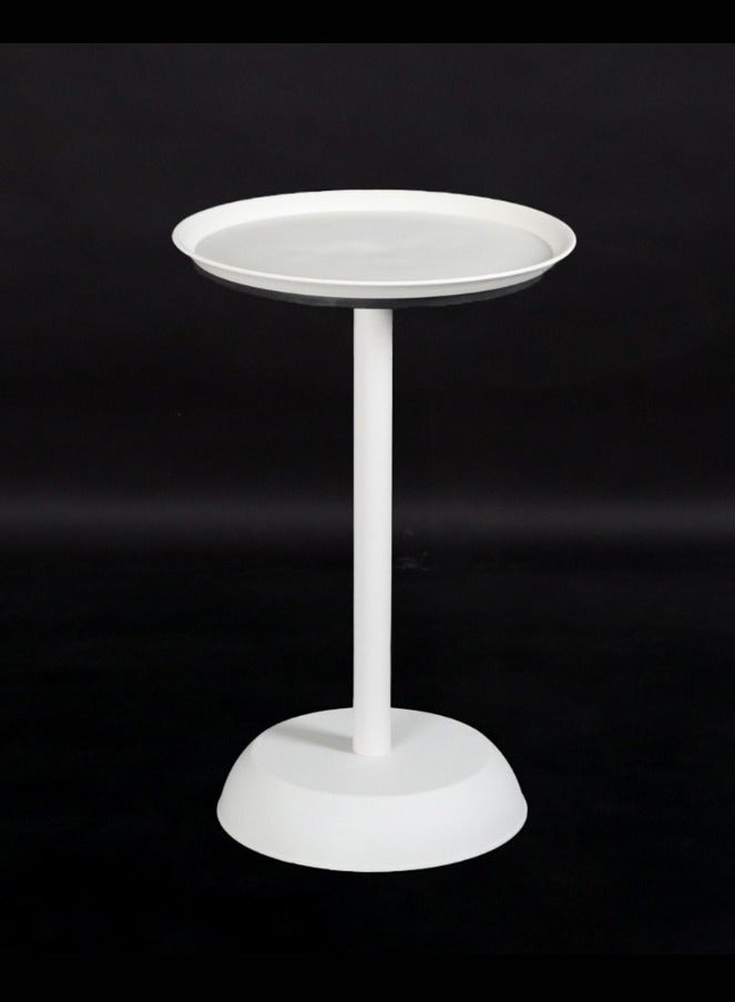 TarafCom Modern round side table - all white - Image 2