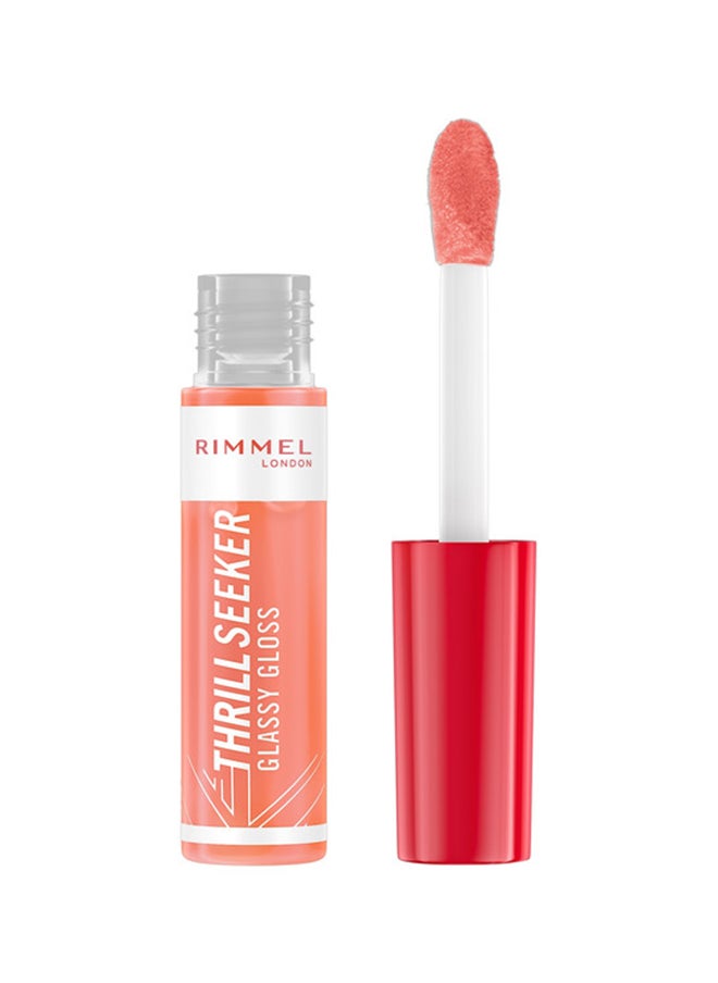 RIMMEL LONDON ملمع الشفاه Thrill Seeker Glassy Gloss - 250 - Peachy Vibes 