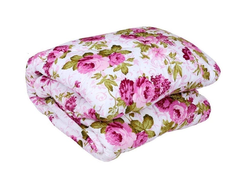 ShopingTrade Floral Print Reversible Poly Cotton Single Bed Dohar
