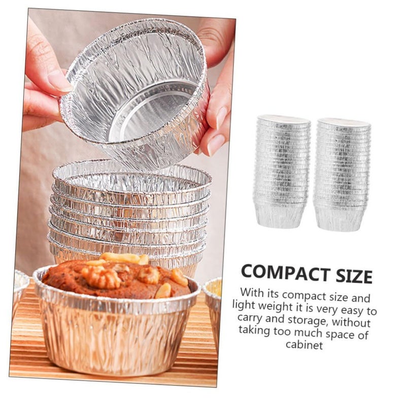 40pcs Disposable Foil Muffin Cups Baking Liners Round Cupcake Molds - Image 4