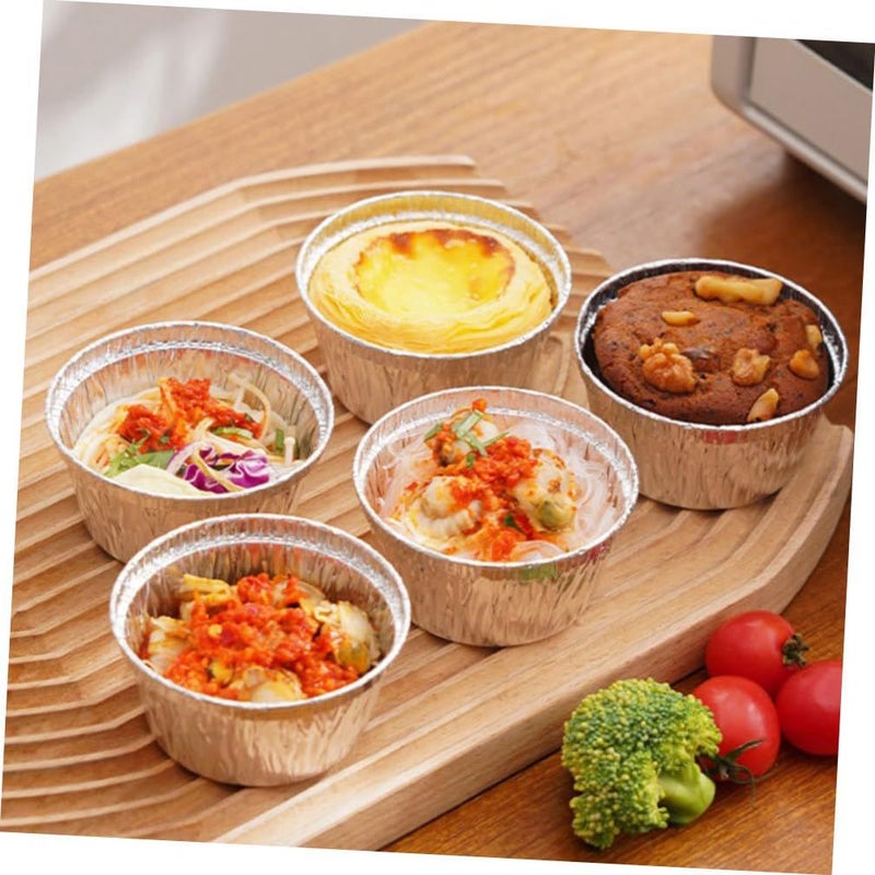 40pcs Disposable Foil Muffin Cups Baking Liners Round Cupcake Molds - Image 5