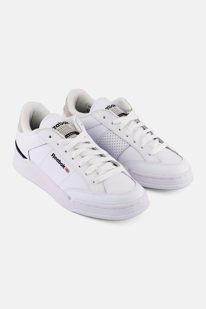 Reebok Men Ad Court Lace Up Tennis Shoes, White - Image 1