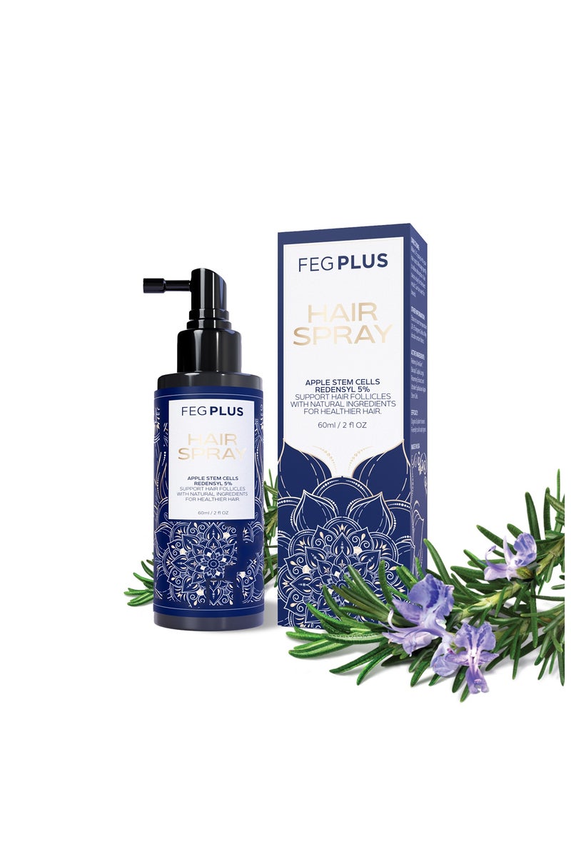 FEG Plus FEGPLUS Hair Growth Serum - 22% Rosemary Extract For Hair Loss Control & Hair Growth In Men & Women, Boost Thicker Beard & Hair Growth, Improve Baldness | The best hair serum made in the USA (60ml) - Image 1