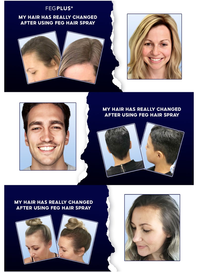 FEG Plus - FEGPLUS Hair Growth Serum - 22% Seaweed Extract For Hair Loss Control & Hair Growth In Men & Women, Boost Thicker Beard & Hair Growth, Improve Baldness | The best hair serum made in the USA (50ml) - Image 1