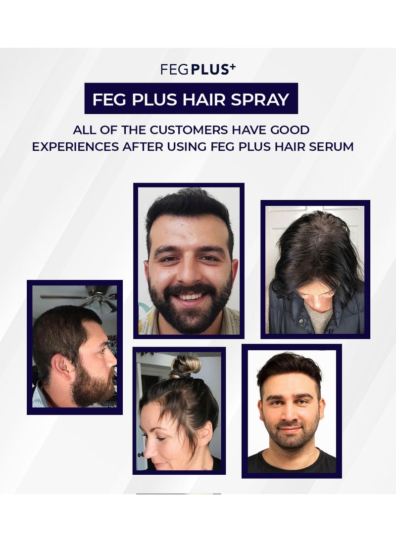 FEG Plus - FEGPLUS Hair Growth Serum - 22% Seaweed Extract For Hair Loss Control & Hair Growth In Men & Women, Boost Thicker Beard & Hair Growth, Improve Baldness | The best hair serum made in the USA (50ml) - Image 1