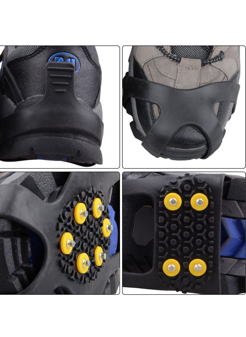 Generic Winter Traction Ice Cleats with 10 Spikes - Perfect for Hiking, Climbing, Fishing & Mountaineering - Unisex Snow Grips for Boots & Shoes  - Image 4