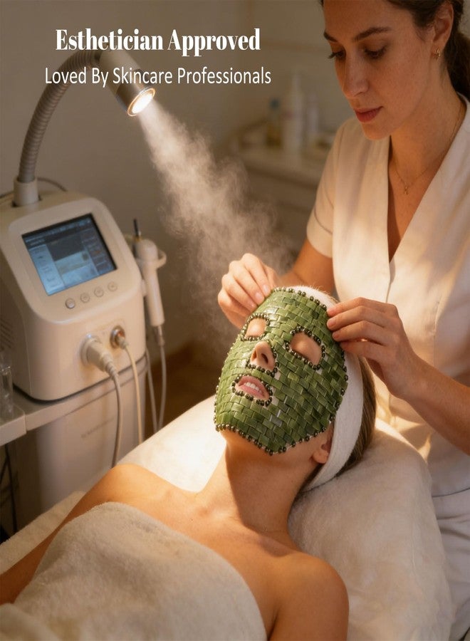ideayard Jade Mask, Handmade Skin Care Tool for Home SPA, Helps Relieve Puffy Eyes & Dark Circles - Image 2