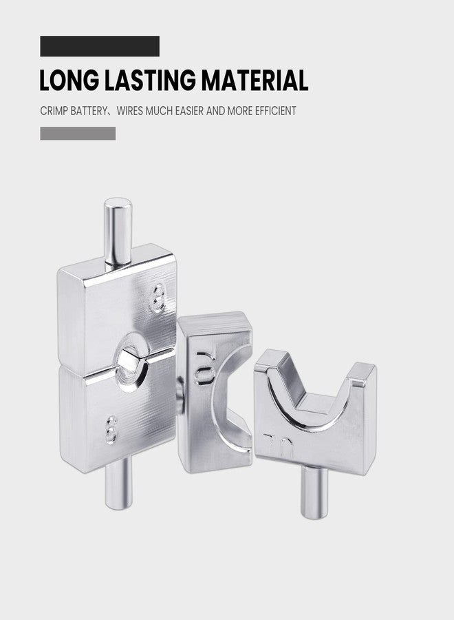 Lichamp قوالب استبدال لأداة الضغط الهيدروليكية Lichamp، قوالب سداسية الأطراف لكابل الفولاذ أو أداة ضغط الأطراف، 9 مقاسات من 12 AWG إلى 2/0 AWG، 1009SL - Image 3