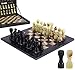 MARBLE RANGE Marble Chess Set for Adults 12 Handmade Black Green Onyx Board Game with 32 Chess Pieces 2 Extra Queens Storage Box Luxury Travel Game Elegant for Home Decor - Image 2