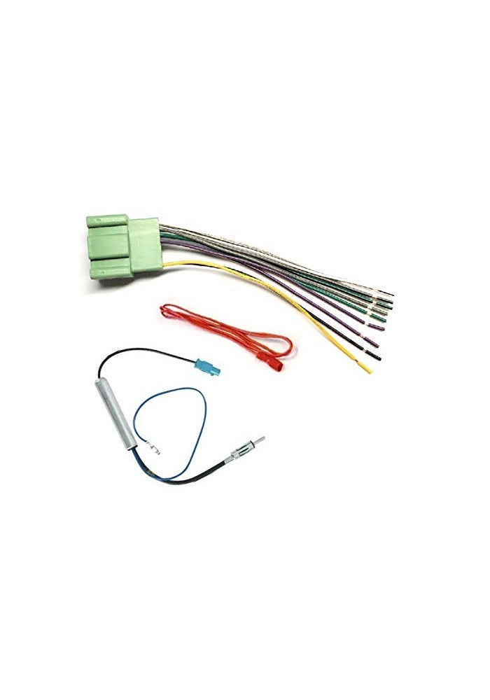 ASC Car Stereo Wire Harness and AM/FM Radio Antenna Adapter for Chevrolet and GMC Vehicles