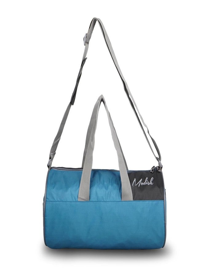 Modish Gym Bag for Men & Women | Duffle Bag with Quick Access Side mesh Pocket and Spacious Main Compartment | Gym Duffle Bag with Adjustable Shoulder Strap. (Blue) - Image 1