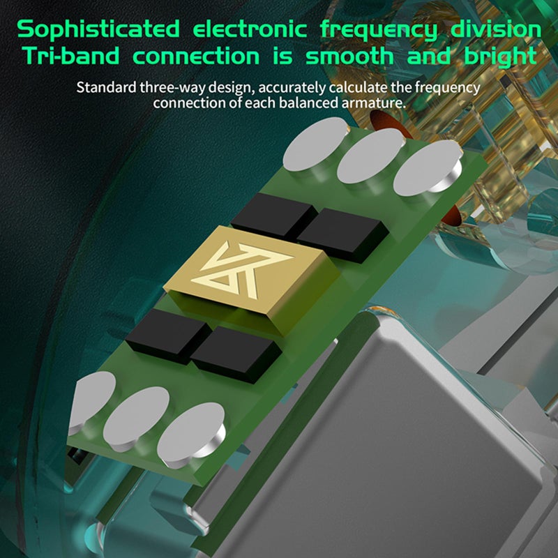 CCA سماعات كيه زد AS16 برو في الأذن مع مراقبة 16BA محركات متوازنة عالية الدقة سماعات أذن للألعاب للموسيقيين والمغنين وعشاق الصوت ودي جي وعازفي الطبول - Image 4