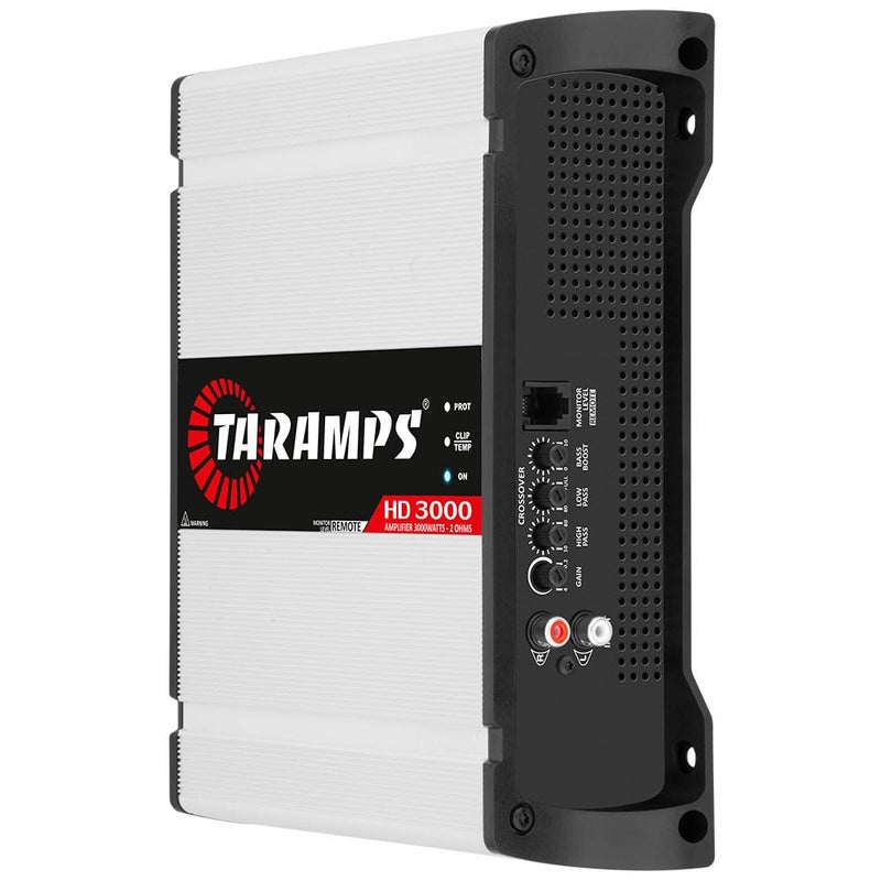 Taramp's تارامبس HD 3000 2 أوم 1 قناة 3000 واط RMS ماكس نظام صوتي كامل النطاق للسيارات، مضخم أحادي، مؤشر LED، مضخم من الفئة D، تقاطع، مضخم أبيض 3k، جودة الصوت - Image 3