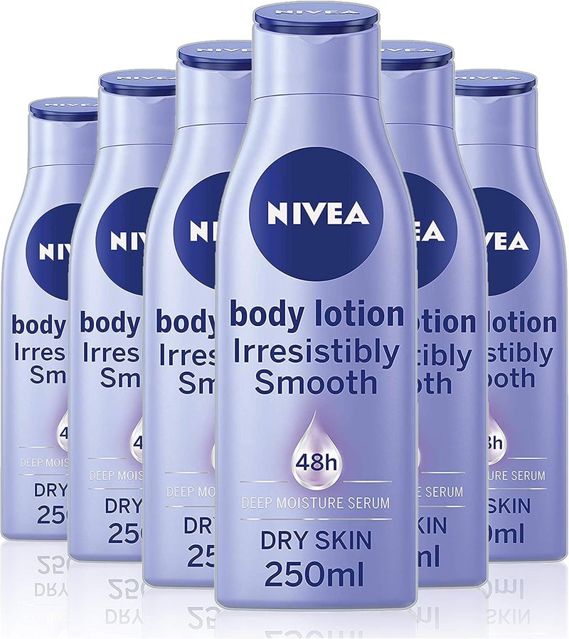 Nivea Irresistibly Smooth Body Lotion 250 ml Pack of 6