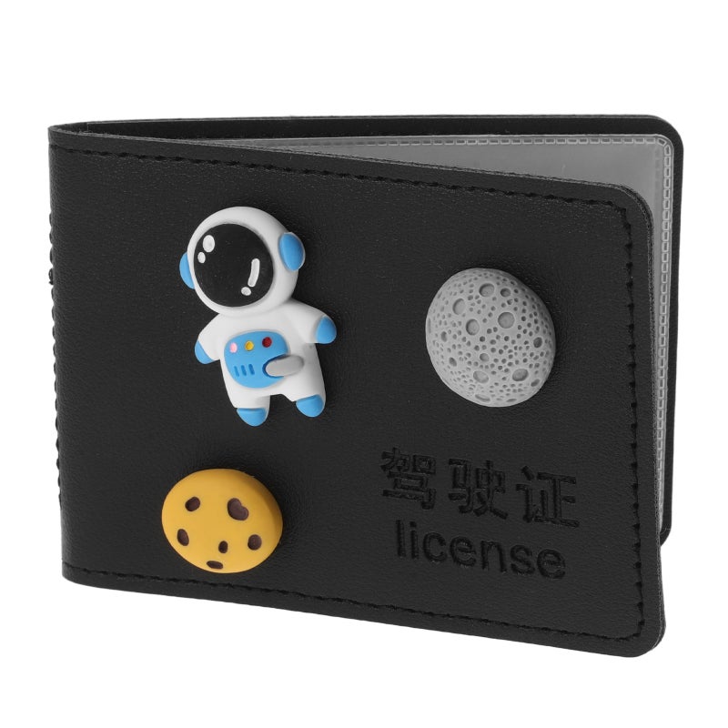 Driver License Holders Car ID Card Holder Compact Cartoon Pattern For Driving License And Passport 1Pack - Image 3