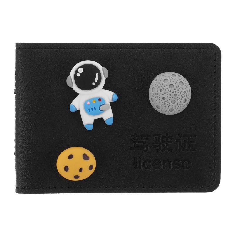 Driver License Holders Car ID Card Holder Compact Cartoon Pattern For Driving License And Passport 1Pack - Image 1