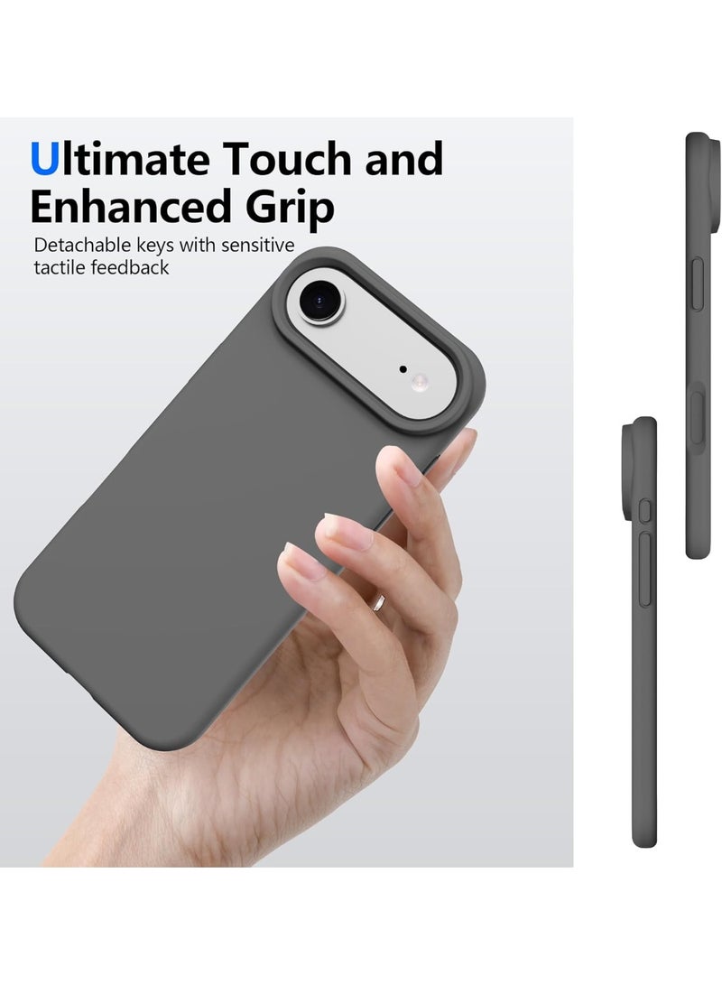 iPhone 17 Air Smooth Liquid Silicone Soft Cover Microfiber Lining Cover For iPhone 17 Air Shockproof Protective Phone Case For iPhone 17 Air 6.5-inch - Image 3