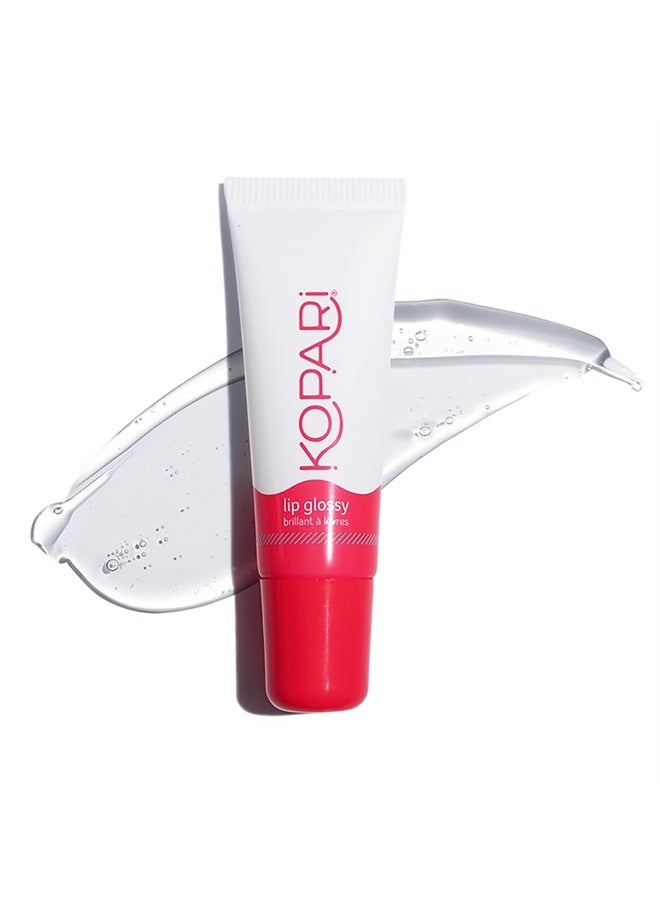Kopari Coconut Lip Glossy - Clear - Hydrating and Moisturizing Coconut Oil, Vitamin E and Shea Butter Lip Gloss With 100% Organic Coconut Oil, Non GMO, Vegan Sulfate Free 0.35 Oz - Image 1