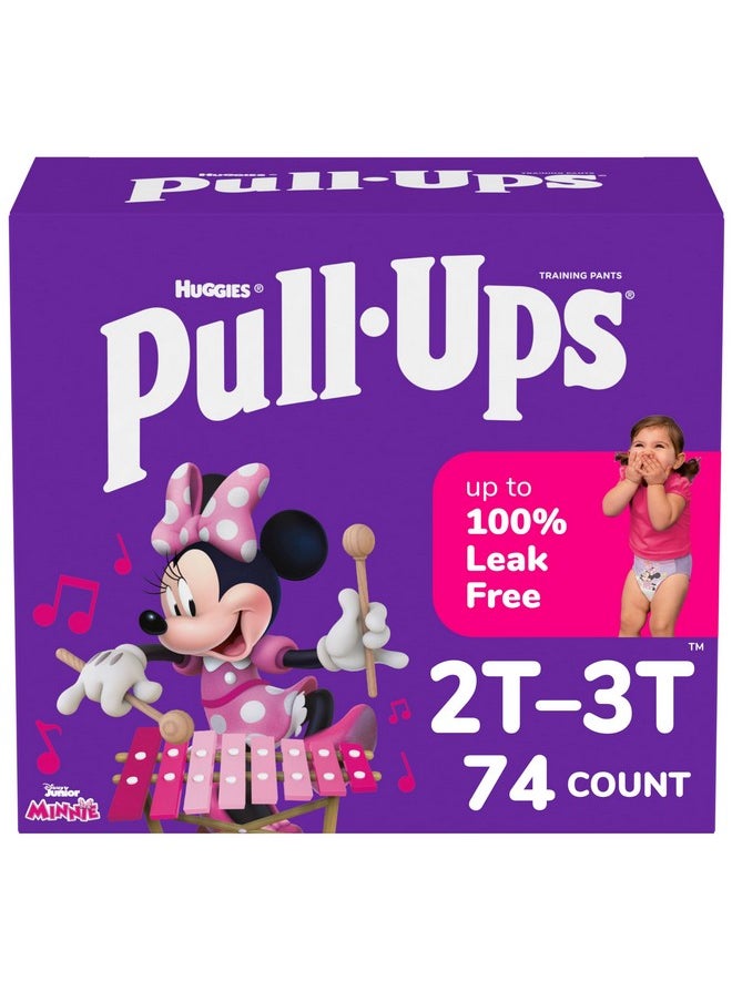 Pull-Ups Pull-Ups Girls' Potty Training Pants, Size 2T-3T Training Underwear (16-34 lbs), 74 Count  - Image 1