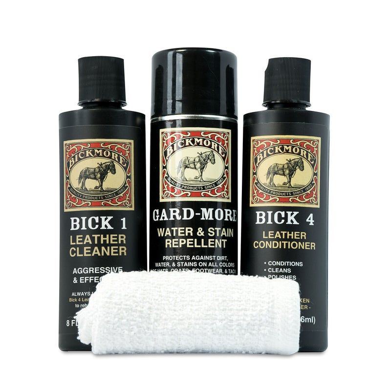 Bickmore Boot Care Kit - Bick 1 Bick 4 & Gard-More - Leather Lotion Cleaner Conditioner & Protector - For Cleaning Softening and Protecting Boots Shoes Handbags Purses Jackets and More - Image 3