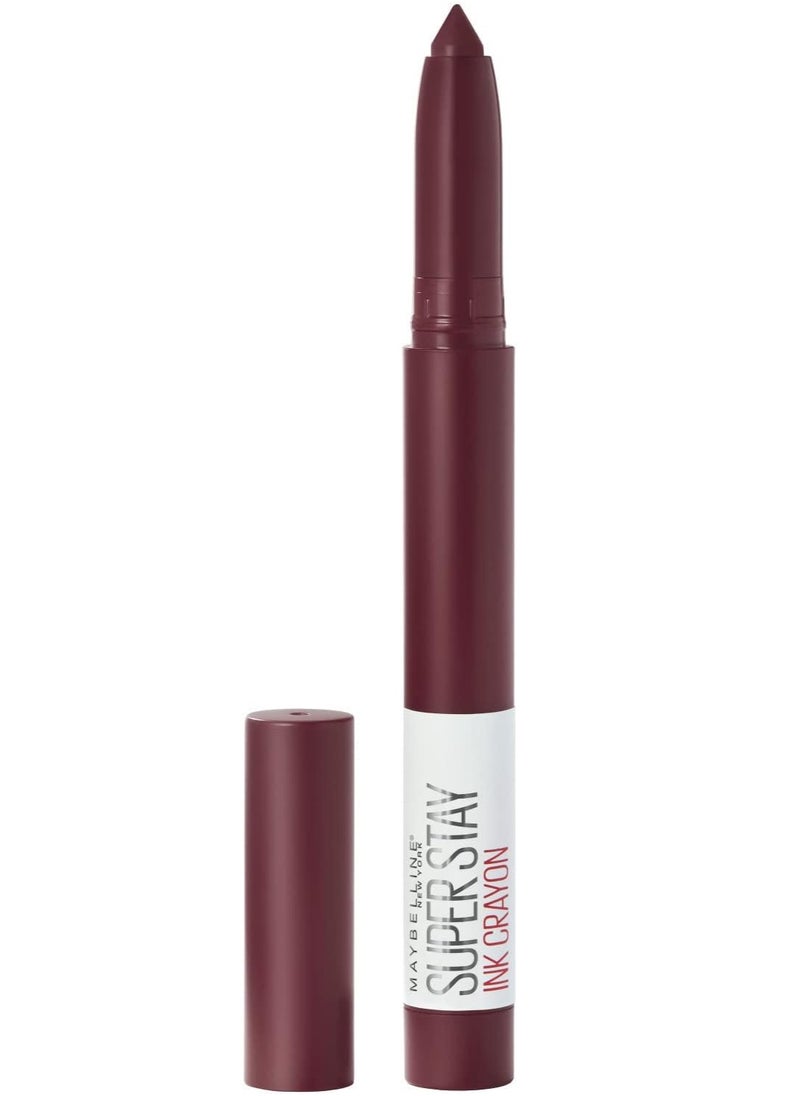 MAYBELLINE NEW YORK - Ink Crayon Matte Lipstick - 65 Settle For more - 14 G - Image 1