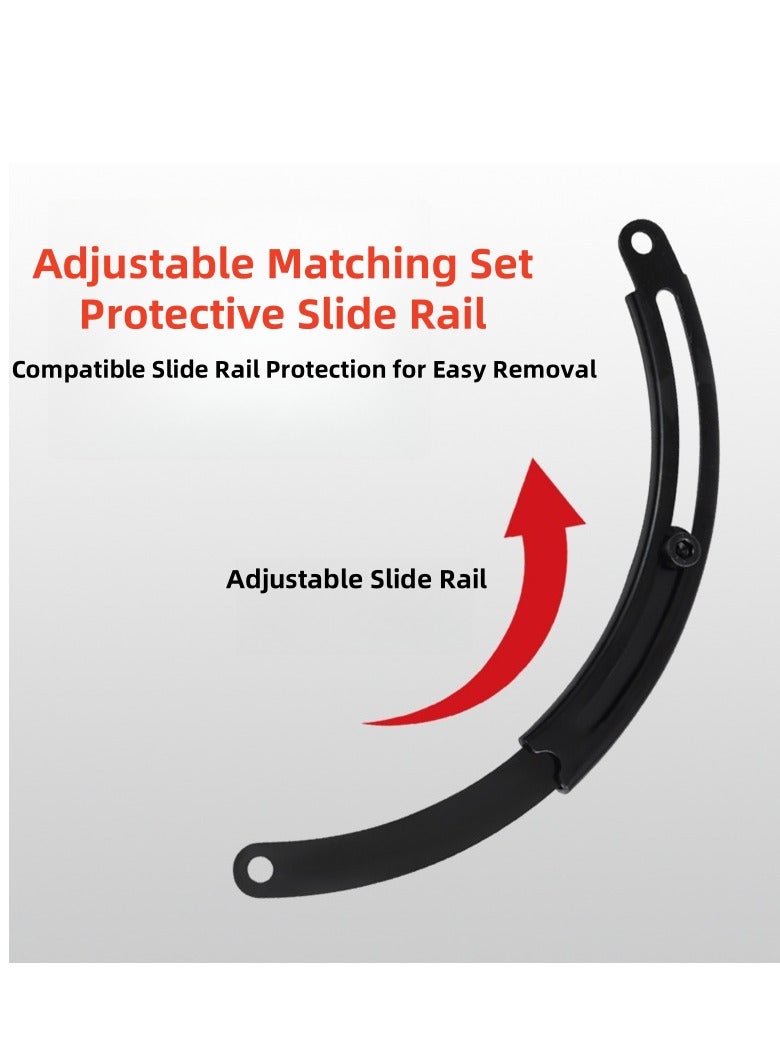 Generic 3-piece set of automotive shock absorber spiral strut spring compression tools，Alloy Steel Heavy-Duty Tool Set with Anti-Slip Grip & Adjustable Rails - Quenched & Safety Enhanced - Image 5