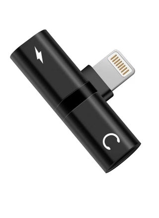 2 In 1 Double Lightning Headphone Audio And Charge Splitter Adapter   Black - pzsku/Z2D469B516E97C75A4460Z/45/_/1713877693/068499c0-7e12-4d4f-ab1a-bb7015f85512