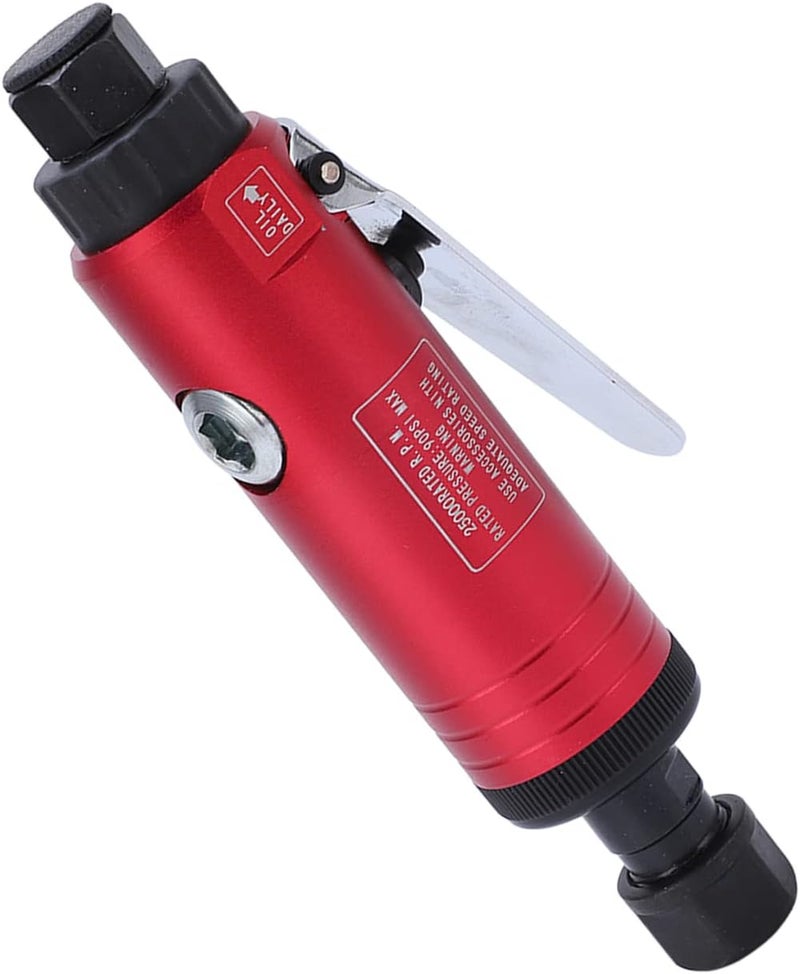 Air Die Grinder, Straight Pneumatic Die Grinder with 3mm and 6mm Collet, High Speed 25000rpm for Polishing and Grinding, Stainless Steel Material for Durability, Ideal for Mold Fac (EU Style) - Image 5