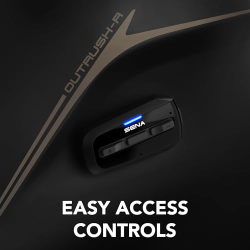 Sena Outrush R Bluetooth Modular Motorcycle Helmet with Intercom System (Matte Black, M) - Image 3