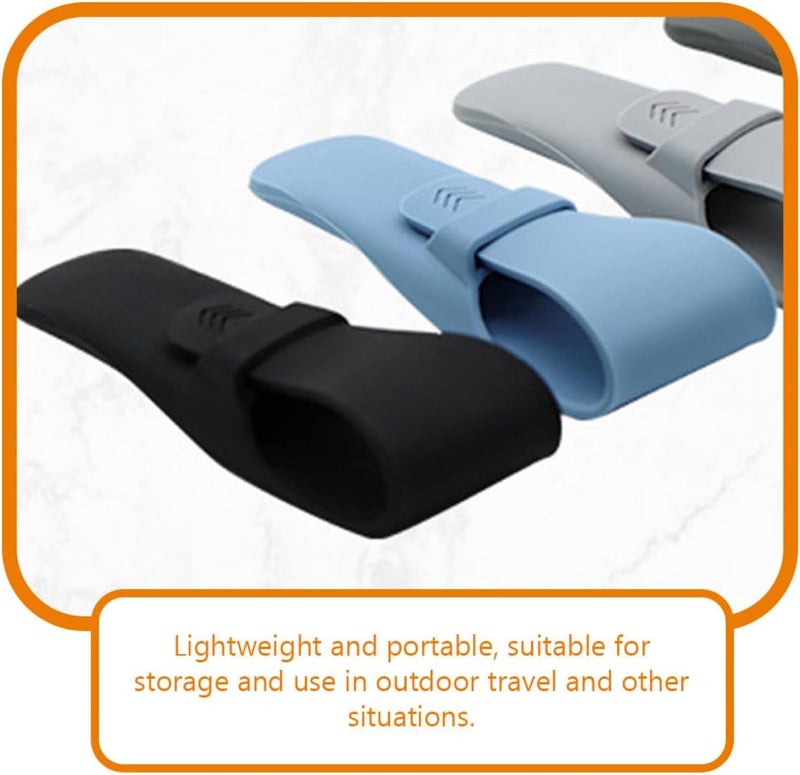 TIDTALEO Silicone Razor Storage Bag 2pcs Travel Safety Razor Case Men’s Shaver Accessory for Bathroom and Travel Use - Image 3