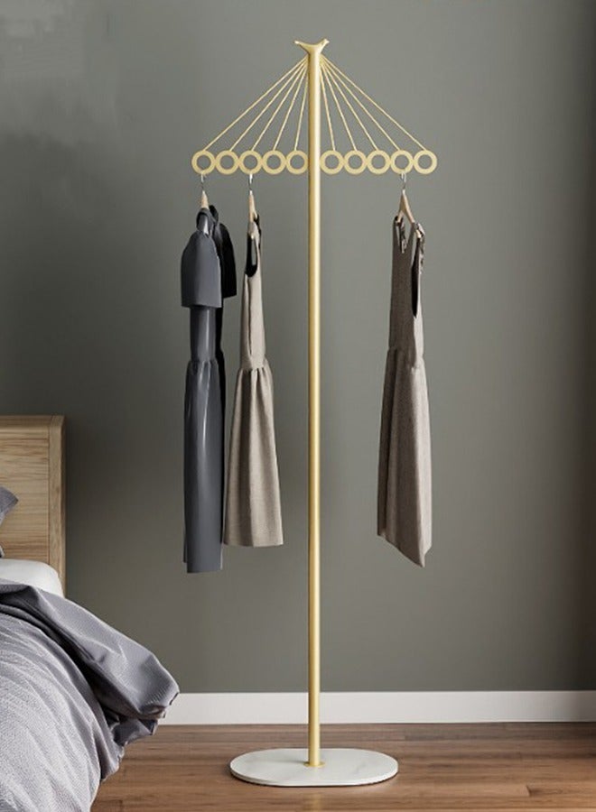 Loquat Metal Coat Rack in Free Standing Coat Racks Stand with Marble Base, Stable Standing Clothes  Rack with Hooks Premium Hat Hanger - Image 1