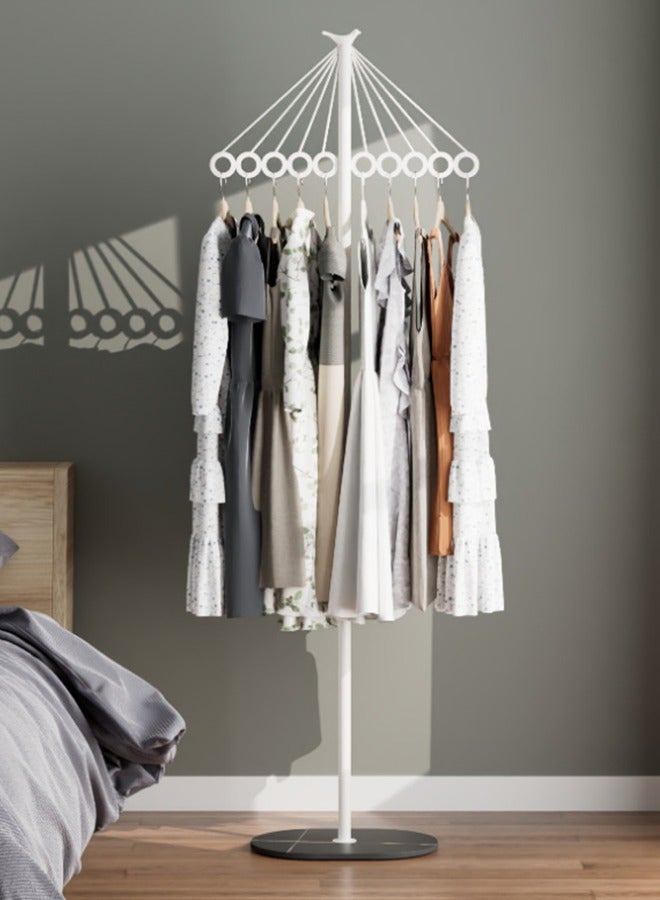 Loquat Metal Coat Rack in Free Standing Coat Racks Stand with Marble Base, Stable Standing Clothes  Rack with Hooks Premium Hat Hanger - Image 4