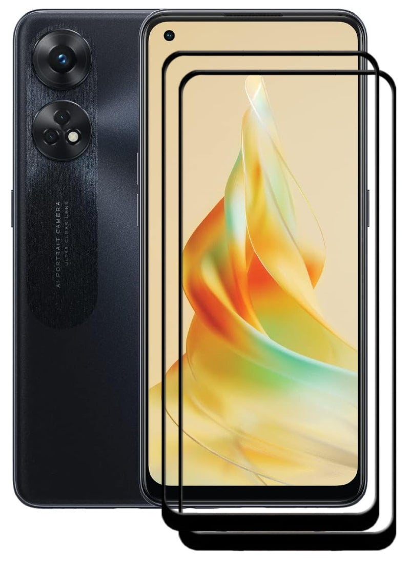 ACLIX 2 Pieces Antistatic ESD Dustproof Premium Quality High Definition Tempered Glass Screen Protector Designed For Oppo Reno8 T - Image 1