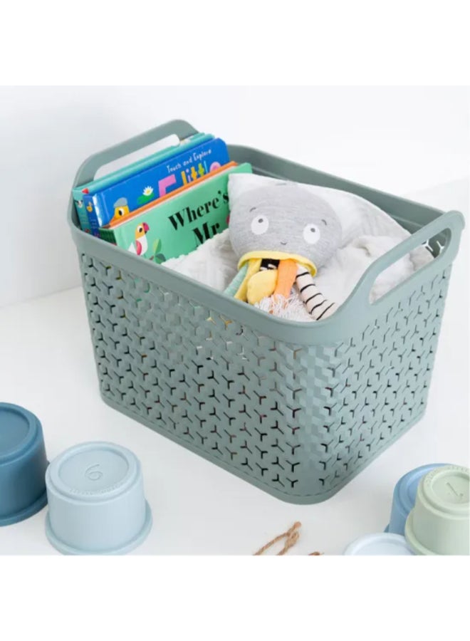 ستراتا أوربان سلة تخزين مستطيلة مع غطاء أخضر زنبقي 23 x 23.5 x 30.5 سم XW123-LPG-EX - Image 3