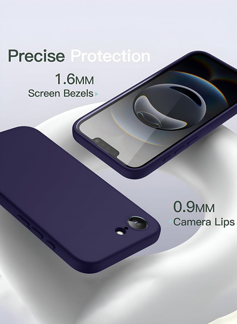 دبليو تيك غطاء حافظة سيليكون سائل ناعم من ابل ايفون 16 اي 5 جي 2025 - بنفسجي باذنجان - Image 4