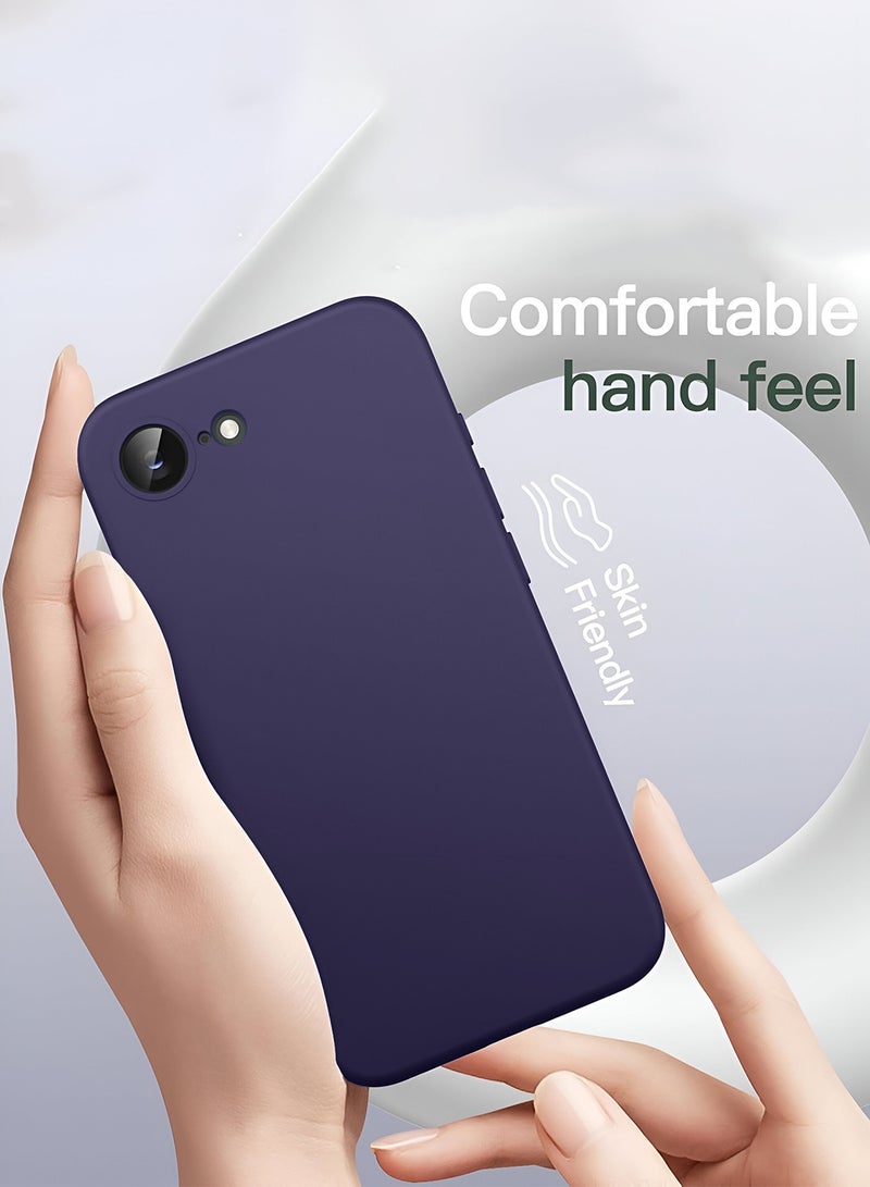 دبليو تيك غطاء حافظة سيليكون سائل ناعم من ابل ايفون 16 اي 5 جي 2025 - بنفسجي باذنجان - Image 2