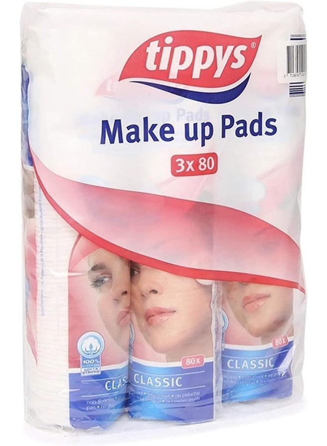 Tippys Cotton Make Up Pads Duo-Soft/pack of 3 - Image 1