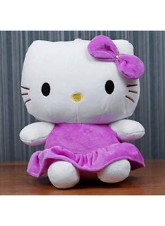 Tickles Tickles Cute Kitty Soft Stuffed Plush Animal Toy for Kids Birthday Gift (Color: Purple; Size: 22 cm)  - Image 1