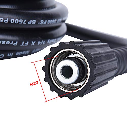 ASDICOXB 25 Ft High Pressure Washer Hose, Upgraded Power Washer Hose for Replacement and Extension, M22 14mm or M22 15mm - Image 5