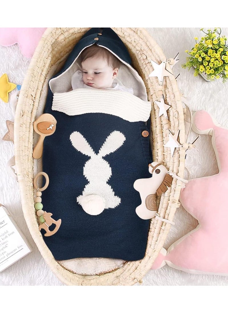 Bebiland - Baby Swaddle Wrap, Baby Knitting Sleeping Bag, Baby Swaddle Blanket, Stroller Sleeping Bag Refer To 0-12 Months Girls Or Boys - Image 1