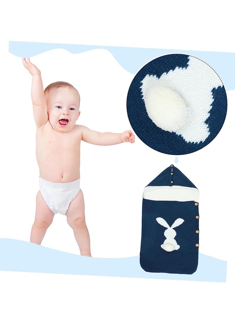 Bebiland - Baby Swaddle Wrap, Baby Knitting Sleeping Bag, Baby Swaddle Blanket, Stroller Sleeping Bag Refer To 0-12 Months Girls Or Boys - Image 1