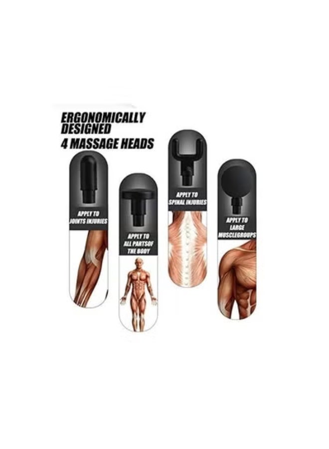 جهاز مساج عضلات محمول قابل لإعادة الشحن – تدليك عميق للأنسجة – مثالي للاسترخاء بعد التمرين والاستخدام اليومي - Image 2