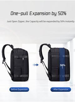 ARCTIC HUNTER Travel Backpack with Expandable Pocket 30L Backpack Built in Convertible Handbag for 17-inch Laptop 4 Level Water-resistant Anti-theft Laptop Backpack for Office Travel B00540 Black  - Image 5