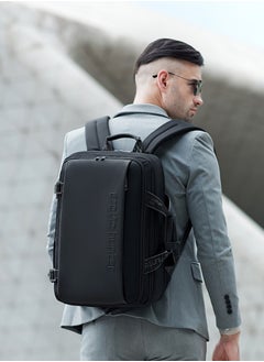 ARCTIC HUNTER Travel Backpack with Expandable Pocket 30L Backpack Built in Convertible Handbag for 17-inch Laptop 4 Level Water-resistant Anti-theft Laptop Backpack for Office Travel B00540 Black  - Image 4
