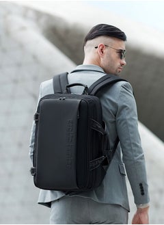 ARCTIC HUNTER Travel Backpack with Expandable Pocket 30L Backpack Built in Convertible Handbag for 17-inch Laptop 4 Level Water-resistant Anti-theft Laptop Backpack for Office Travel B00540 Black  - Image 4