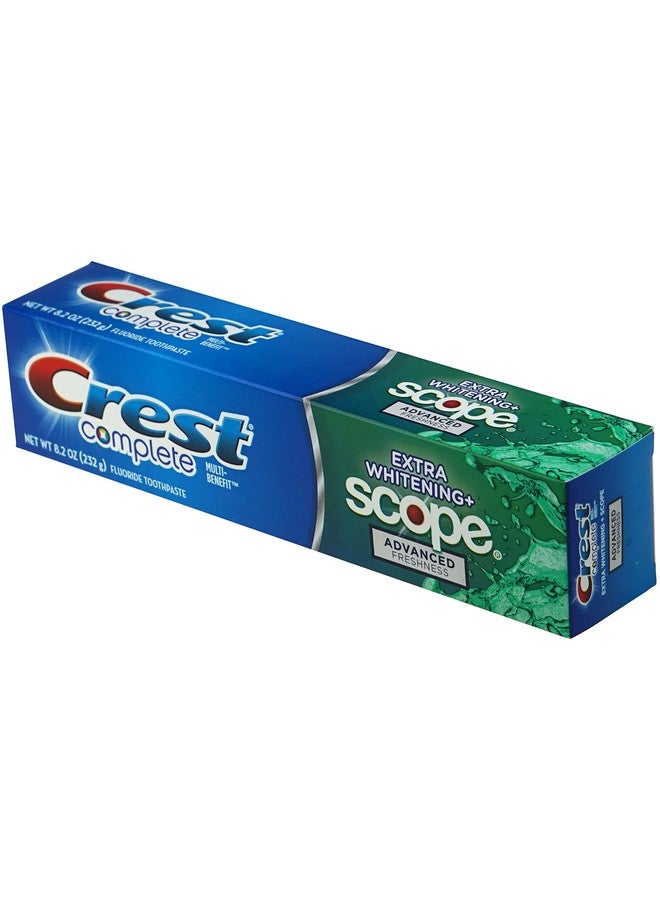 Crest Complete Multi-Benefit Fluoride Toothpaste - Extra Whitening and Scope Advanced Freshness - 8.2 oz each, 3 count - Image 3