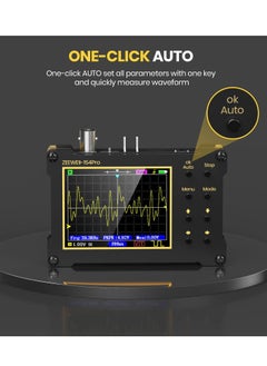 Y&D Mini Handheld Digital Oscilloscope, Support Persistence, PWM, 14 Type Measurement, 40MSa/s Sampling Rate, 18MHz Bandwidth, Signal Generator Frequency 500Khz, 2.4” LCD Display Suporrt 10X, 100X Probe  - Image 2