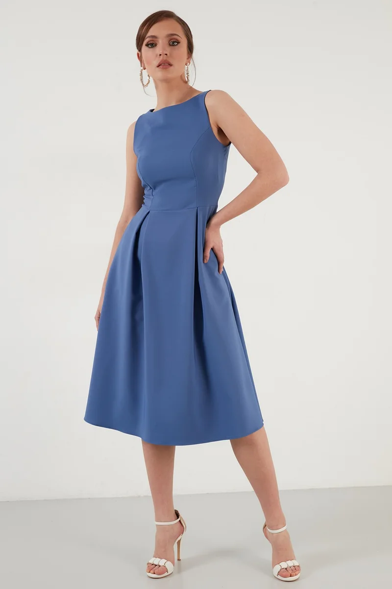 Lela Sleeveless Fit-and-Flare Dress