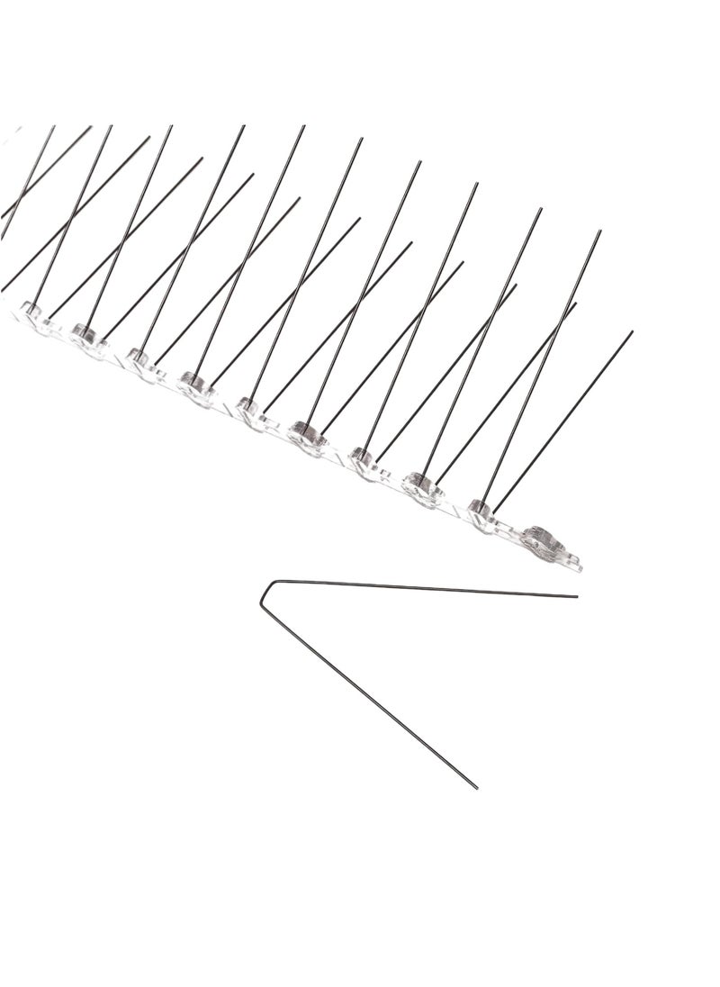 ALRAWDA Stainless Bird Spikes Bird Repellent 5 meter - 20 Strip ( 25cm each ) - 240 Wire  - Image 5